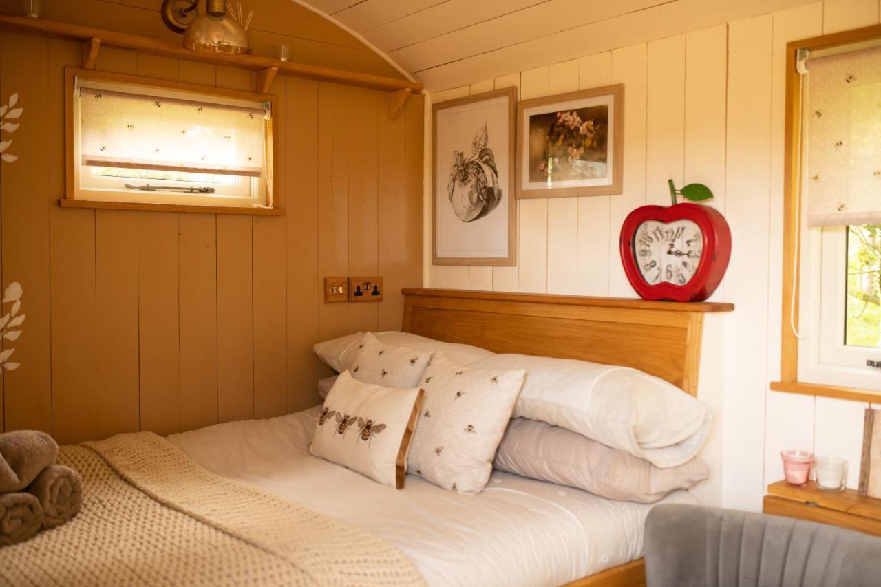 Harrys Hideout - Shepherd'S Huts At Harrys Cottages Pen-y-Clawdd Exterior photo